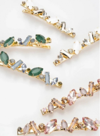 Camille Crystal Clip Pair