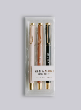 Motivational Metal Pen Set 