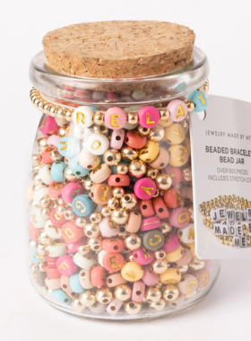 Relax Letter Bead Jar