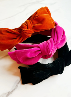 Velvet Bow Headband