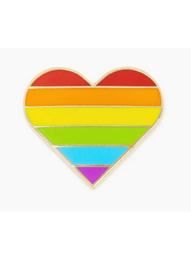 Rainbow Pride Heart Enamel Pin